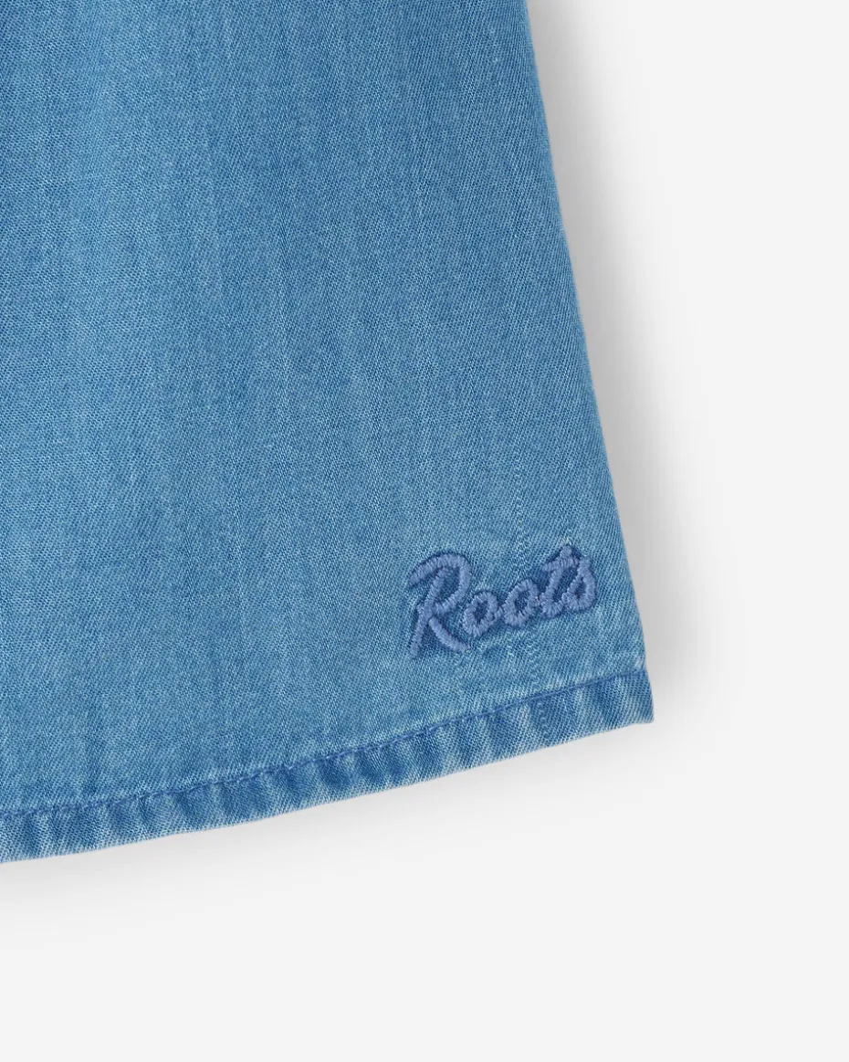 Baby Chambray Smocked Dress