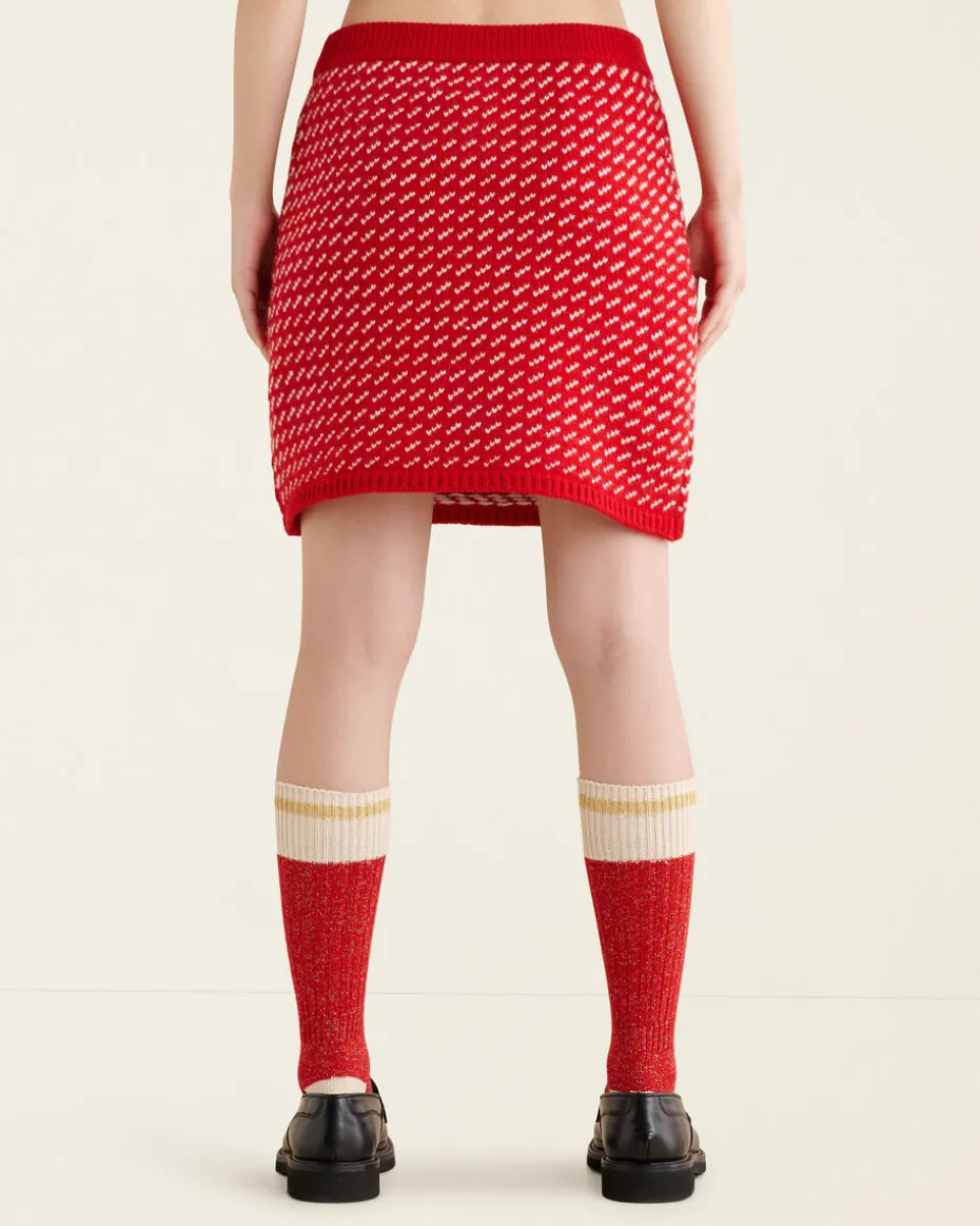 Falling Snow Mini Skirt