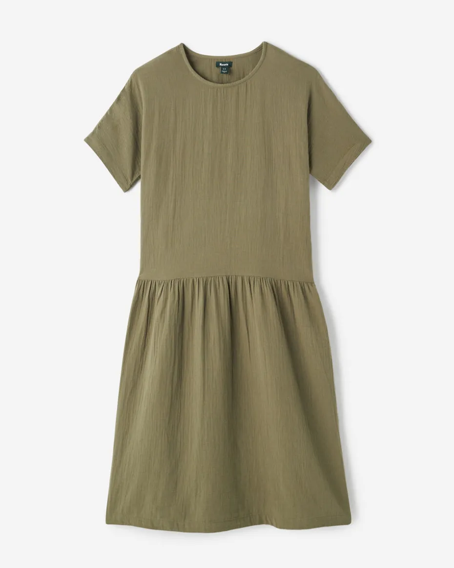 Isla Gauze Drop Waist Dress