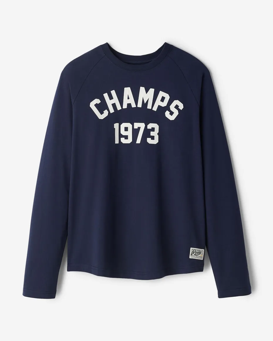 Mens 1973 Champs Raglan Long Sleeve T-Shirt