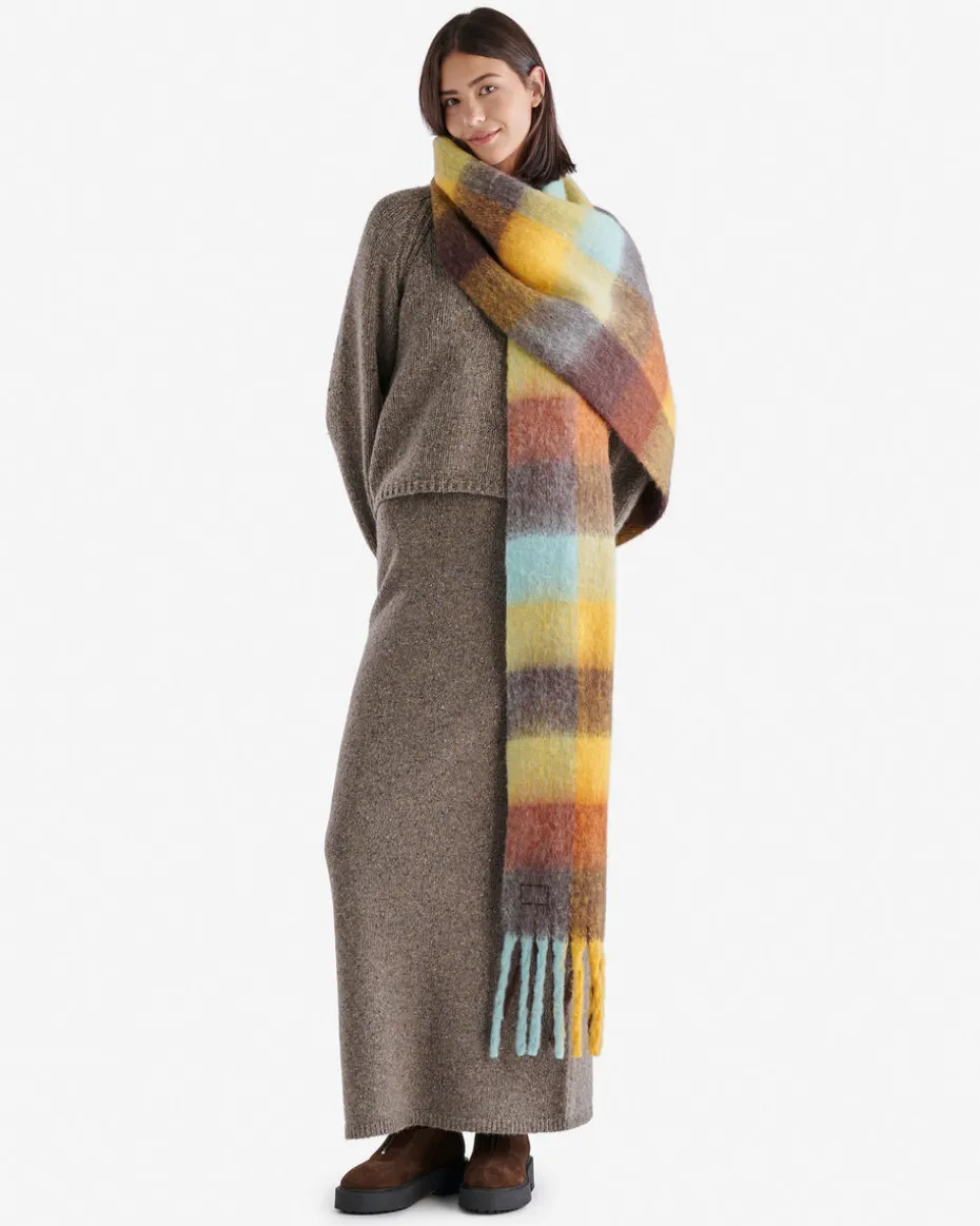Relais Plaid Wool Blend Scarf