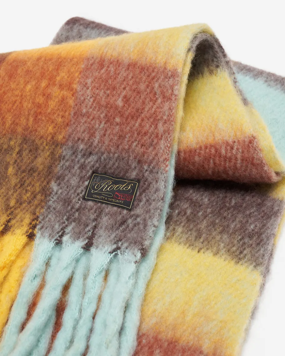 Relais Plaid Wool Blend Scarf