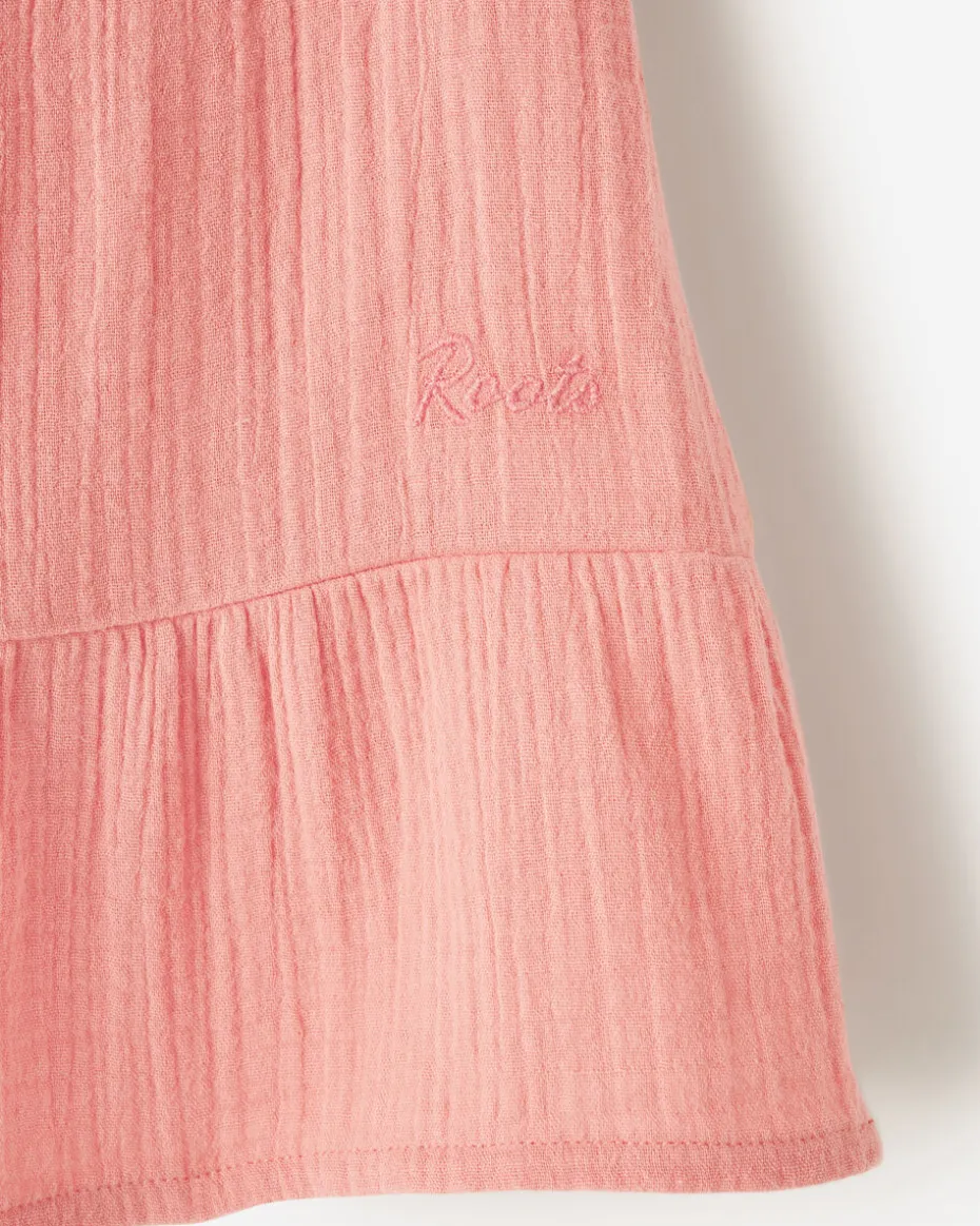 Toddler Girls Crinkle Ruffle Dress