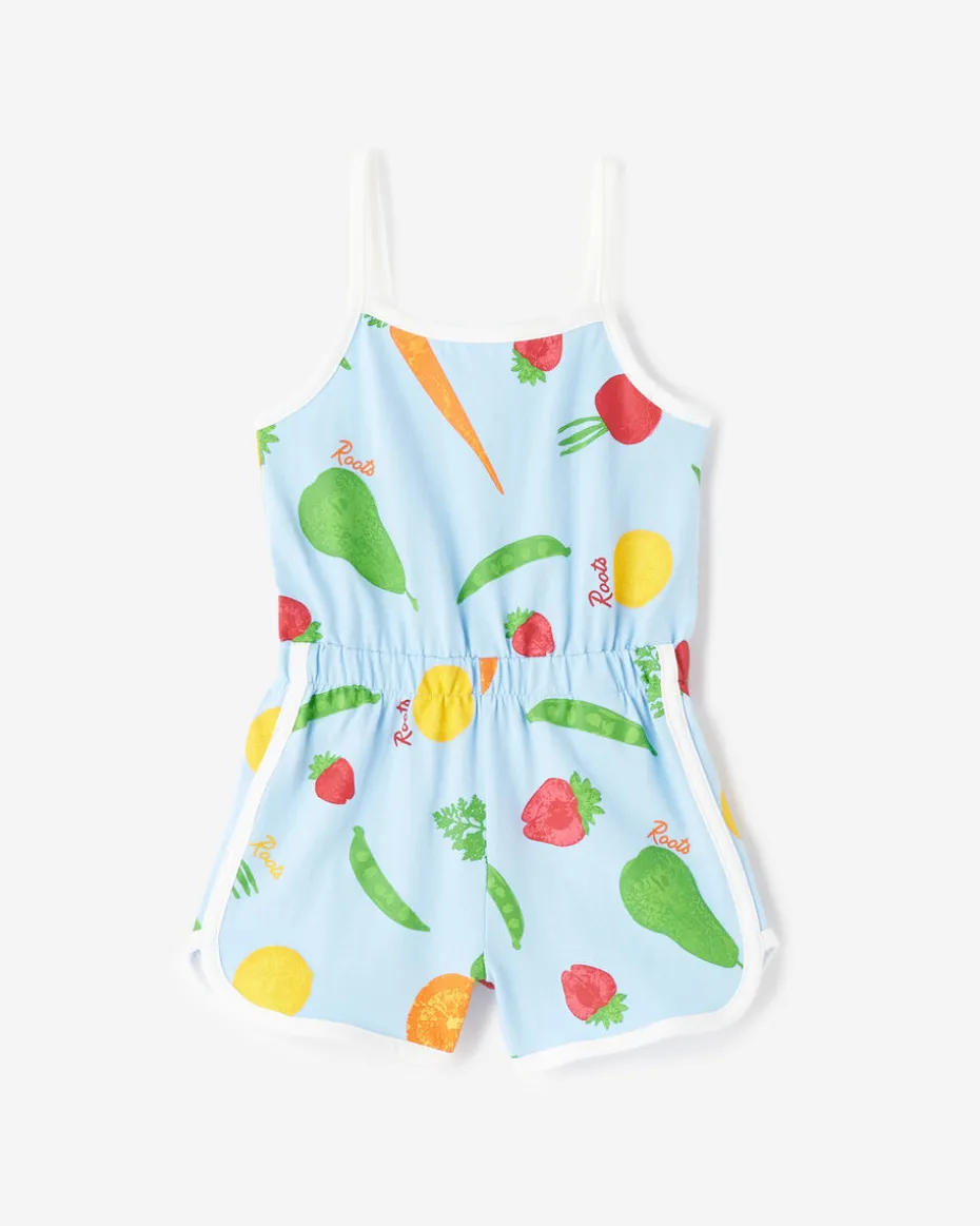 Toddler Girls Garden Print Romper