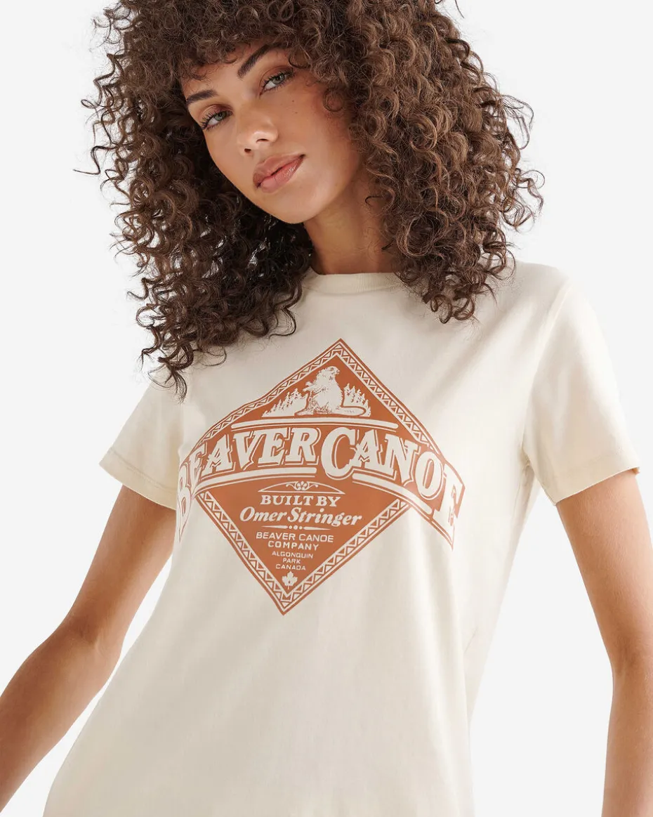 Womens Beaver Canoe T-shirt