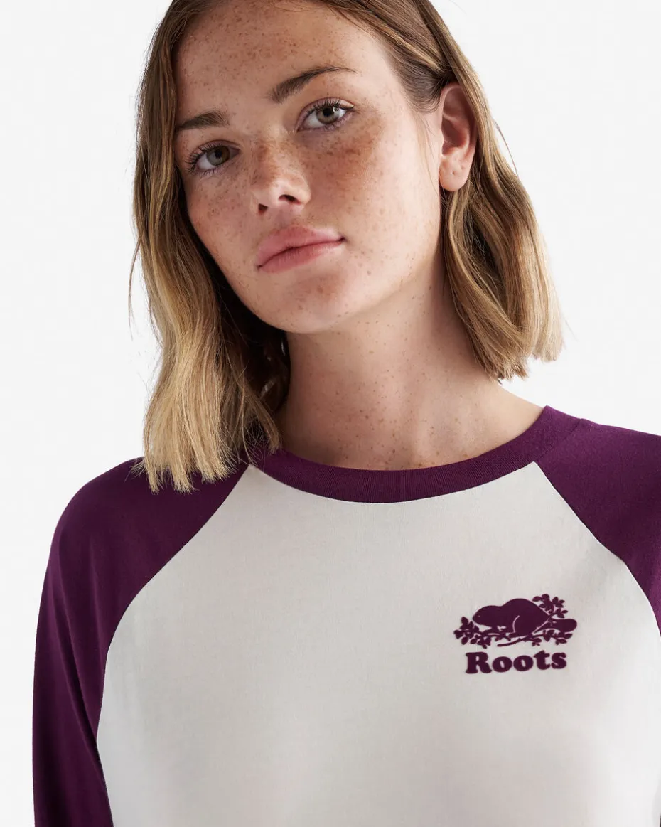 Womens Organic Cooper Baseball T-shirt